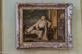 Bordeaux. Musée des Arts Décoratifs.<br> Pierre Louis Dumesnil (1698-1781). Le traitant. Don du peintre Auguste Poirson (1836-1896) en 1896. Le peintre présent à Bordeaux en 1756 et 1759, représente ici le receveur général des finances Nicolas Beaujon (1718-1786) détesté pour s’être enrichi lors des famines de 1747 et 1748.
