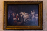 Le château de Montaigne.<br>La chambre. Les derniers moments de Montaigne, par Robert Fleury (1797-1890).
