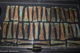 Musée d'Aquitaine. <br> Dépôt votif du Grand Bois, Saint- Germain-d'Esteuil
Vase à pastillages, haches médocaines, haches à rebord, haches à talon, poignard, pointe de lance, bracelets, déchets de coulée. Age du Bronze moyen - Bronze, céramique.