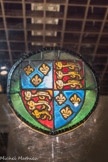 Musée d'Aquitaine. <br> Ce dernier présente les armes d’Henri IV de Lancastre qui adopta à partir de l’année 1405 aux deux quartiers français de son blason les armes à trois fleurs de lys en lieu et place du semis. Nous voyons ici symbolisé l’attachement de la Ville et de l’archevêque à l’autorité du Roi-Duc.