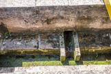 La Villa gallo-romaine et le Musée de Plassac. <br> Canalisation de la première villa.