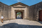 Citadelle de Blaye<br>. La porte Royale. Le vestibule de forme ovoïde.