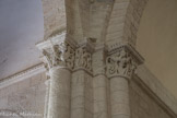 Talmont <br> La princesse et saint Georges combattant le dragon. Chapiteau de la croisée du transept.
