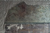 Site paléochrétien de Saint-Seurin <br> un cheval marin chevauché par une néréide (fin du 4e-5e siècle?). Le paysage choisi peut être une représentation du voyage des âmes des défunts vers les îles des bienheureux.