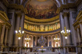 <center><center>Eglise de la Madeleine. </center></center>Dans la demi-coupole, grande fresque de Ziégler : Histoire du christianisme (personnages historiques, de Constantin à Pie VII, parmi lesquels Napoléon, le seul portrait qu'on puisse voir dans une église). Maître-autel : Sainte Madeleine enlevée au ciel, par Marochetti.