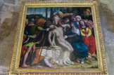 <center> Sainte Marguerite</center>« Descente de Croix » attribuée à Charles Dorigny (XVIe siècle). École maniériste. Charles Dorigny est un artiste de l'école de Fontainebleau. A gauche, Longin, avec sa croix. Marie-Madeleine, baissée jusqu'à terre, soulève le pied du Christ pour mieux voir sa blessure. Joseph d'Arimathie soutient le corps de Jésus. Nicodème pointe son bras vers le tombeau où il faut ensevelir le supplicié.