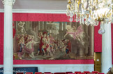 <center></center><center>Hôtel de Soubise. Archives Nationales.</center>Chambre du prince. L'ancienne grande chambre de l'appartement bas des Guise est rétablie dans ses proportions par Germain Boffrand qui y installe, en 1735, la Chambre du prince. Un escalier situé au fond de la pièce à droite rejoignait les appartements de la princesse.