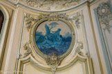 <center></center><center>Hôtel de Soubise. Archives Nationales.</center>Cabinet des livres. Les petits médaillons en camaïeu bleu, La Chasse et La Pêche, sont de François Boucher. Ici, la chasse