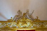 <center></center><center>Hôtel de Soubise. Archives Nationales.</center>Chambre de parade de la princesse. Nicolas-Sébastien Adam serait l'auteur des quatre groupes en stuc blanc qui se détachent sur le plafond, au centre de chaque côté : Bacchus et Ariane (la musique et l'ivresse).