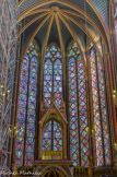<center></center><center>La Sainte-Chapelle.  </center> Le choeur. Au centre, la Passion. A droite, Saint-Jean Baptiste et le livre de Daniel. A gauche, Saint-Jean l'Evangéliste et l'Enfance du Christ.