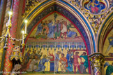 <center></center><center>La Sainte-Chapelle.  </center> L'immolation de l'agneau pascal ; le sang sur les maisons des Hébreux (afin que l'ange de la mort épargne les premiers-nés) ; et le serpent d'airain de Moïse dans le désert.