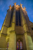 <center></center><center>La Sainte-Chapelle.  </center>Le chevet, le soir.