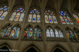 <center>L'église Saint-Séverin. </center> Un bout de L'Ascension ; La Trinité ; Saints Sébastien et Thomas ; Saint Diacre et Apparition du Christ à Marie-Madeleine ; La Trinité - Saints Christophe et Catherine