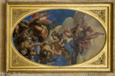 <center>Jupiter punissant les vices. 1556</center>Paolo Caliari, dit VERONESE. Cette composition, qui décorait le plafond de la salle de l'Audience au palais ducal de Venise, fait allusion à la fonction du Conseil des Dix, chargé de la sûreté de la République. Jupiter foudroie les crimes mettant l'Etat en péril, que le Conseil a pour mission de punir : la Calomnie, la Luxure, la Rébellion et la Corruption.