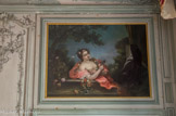<center></center><center>Le château de Champs-sur-Marne. </center>Chambre d'honneur aménagée comme une  chambre d'apparat du 18 ème siècle.