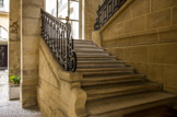 <center>Le parcours Molière.</center>Escalier du XVIIIe.