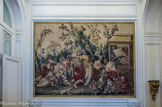 <center>Musée Nissim de Camondo</center>Tapisserie « Le Jardin chinois ». Manufacture d’Aubusson, atelier de Jean-François Picon, vers 1750-1770. Laine et soie. Cette tapisserie, qui provient des collections du comte Nissim de Camondo, a été tissée à Aubusson, d’après des compositions de Jean-Joseph Dumons, peintre de cette manufacture de 1731 à 1755. Ces compositions sont adaptées des cartons de la Tenture chinoise livrés en 1742 par François Boucher à la manufacture de Beauvais.