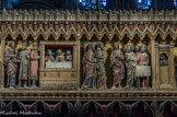 <center>Clôture méridionale du chœur : Apparitions du Christ Ressuscité. </center> Le Christ apparaît de disciples à Emmaüs.
Le Christ apparaît aux apôtres dans le Cénacle.