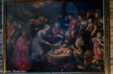 <center>Chapelle des Fonts Baptismaux. </center> « L'Adoration des Bergers » peint pour le maître-autel du couvent des Cordeliers de Paris par Jérôme Francken, peintre (1585)