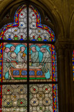 <center>Vitraux de la Sacristie du Chapitre. </center> Mort de sainte Geneviève.