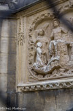 <center>Façade nord. </center> Les deux derniers sont un Jugement Dernier avec Marie intercédant auprès du Christ,