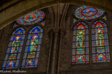<center>Les vitraux. </center> Saint Matthieu, Saint Marc, saint Ambroise, saint Grégoire
