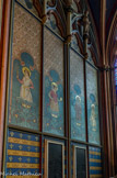 <center>Chapelle saint Ferdinand. </center> Peintures murales : d'après Viollet le Duc. Sainte Clotilde, sainte Radegonde, sainte Isabelle, sainte Jeanne.