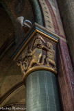 <center></center><center>Eglise Saint-Germain-des-Prés. </center> 3e arcade, côté ouest « chapiteau de Samson ».