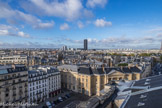 <center></center><center>La tour de l'Institut Océanographique de Paris et l'institut d'Art et d'Archéologie (bâtiment marron). La tour Montparnasse et la mairie du Ve. Mont Valérien et palais du Luxembourg.</center>