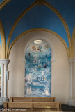 <center></center><center>Notre-Dame de La Salette. </center> Un grand renfoncement abrite la tombe du Père Henri Planchât, apôtre de la charité et fusillé rue Haxo lors de la Commune de Paris. La fresque à l'arrière de la tombe retrace les principaux épisodes de la vie du Père Planchât .