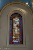 <center></center><center>Notre-Dame de La Salette. </center> Approbation définitive, 1914-1924. Tous les vitraux sont de L. Delbeke.