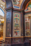 <center></center><center>Église Notre-Dame-de-Lorette. </center>  Chapelle de l'Eucharistie et du Sacré-Cœur. Sous le pendentif de la Foi, un prêtre est à l'autel et se laveles mains avant de consacrer l'hostie, le prêtre, avant de prendre la sainte hostie, se détourne pour donner le baiser de paix à ses ministres, le  prêtre élève l’hostie et la consacre, les acolytes soutiennent ses vêtemens et s’inclinent. En haut, le pape, tenant dans ses mains les saints Evangiles, élève ses regards vers le ciel et y puise ses inspirations et ses décrets