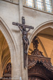 <center></center><center>Église Saint-Germain-l'Auxerrois.</center> Christ en bois, qui vient de Saint Sulpice, attribué à Bouchardon, XVIIIe.