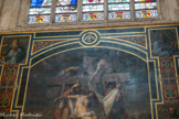 <center></center><center>Église Saint-Germain-l'Auxerrois.</center> Descente de croix, fresque de J. Guichard (1845). David et St Paul.