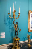 <center></center><center>Musée Marmottan Monet.</center> ANONYME
PAIRE DE CANDÉLABRES Époque Empire Bronze noir et doré