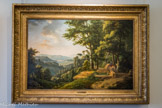 <center></center><center>Musée Marmottan Monet.</center> ALEXANDRE-HYACINTHE DUNOUY 1757-1841. J.J. Rousseau méditant dans les parc de Rochecardon, près de Lyon. Huile sur toile.