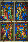 <center></center><center>Musée Marmottan Monet.</center> Anonyme. Quatre vitraux sur l'histoire de saint Blaise. XIIIe siècle. Vitraux.