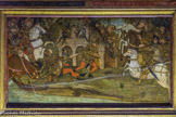 <center></center><center>Musée Marmottan Monet.</center> ANONYME
Ombrie - XVI* siècle
ARRESTATION D'APPIUS CLAUDIUS AGESILAO DE SPARTE Tempera sur bois