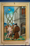 <center></center><center>Musée Marmottan Monet.</center> L'Alchimiste. Jean Perréal
Lyon - 1516
Frontispice illustrant le poème composé par Jean Perréal, La Complainte de Nature à l’Alchimiste errant, et provenant du ms. Paris, Bibl. Sainte- Geneviève, 3220