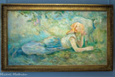 <center></center><center>Musée Marmottan Monet.</center> Berthe Morisot. BERGÈRE COUCHÉE
1891
Huile sur toile