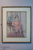 <center></center><center>Musée Marmottan Monet.</center> JULIE MANET (1878-1966)
PORTRAIT D'ANNIE CONAN
Vers 1951
Aquarelle