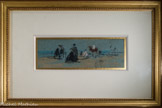 <center></center><center>Musée Marmottan Monet.</center> EUGÈNE BOUDIN (1824-1898)
FEMME ET CHEVAL SUR LA PLAGE Pastel