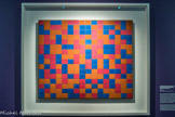 <center></center><center>Musée Marmottan Monet.</center> COMPOSITION AVEC GRILLE 8 : COMPOSITION EN DAMIER AUX
COULEURS FONCEES
1919
Huile sur toile