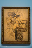 <center>Exposition Toulouse-Lautrec.</center> La Blanchisseuse
1888
Fusain sur papier Ingres.