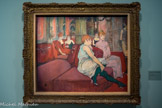 <center>Exposition Toulouse-Lautrec.</center> Au Salon de la rue des Moulins
1*94
Fusain et huile sur toile