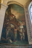 <center>Église Saint-Roch. </center> Chapelle des Fonts Baptismaux. Saint Philippe, l'un des premiers diacres de la communauté chrétienne, baptise par immersion le ministre de la reine d'Éthiopie. Chassériau se voit confier la réalisation de la décoration de la chapelle des fonts baptismaux de Saint Roch, grâce à ses références. Il a peint de 1841 à 1843 la chapelle de Sainte-Marie l'Egyptienne à Saint-Merri et de 1844 à 1848 l'escalier du Conseil d'État (incendié en 1871). C'est un peintre en pleine gloire qui mêle la tradition et la modernité.