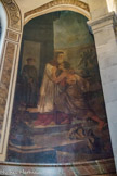 <center>Église Saint-Roch. </center> Le retour de l'enfant prodigue de Jules Quentin, 1853. Au retour il est en guenilles et plein d'humilité. Les couleurs « orientales » ajoutent de l'exotisme à la parabole de Jésus.
