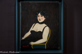 <center>Les Grands Peintres Naïfs.</center> Camille Bombois
1883-1970
Portrait de femme
(Madame Meyer-Mekler)
1928
Huile sur toile