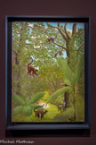 <center>Les Grands Peintres Naïfs.</center> André Bauchant
1873-1958
La jungle aux singes
1924 Huile sur toile