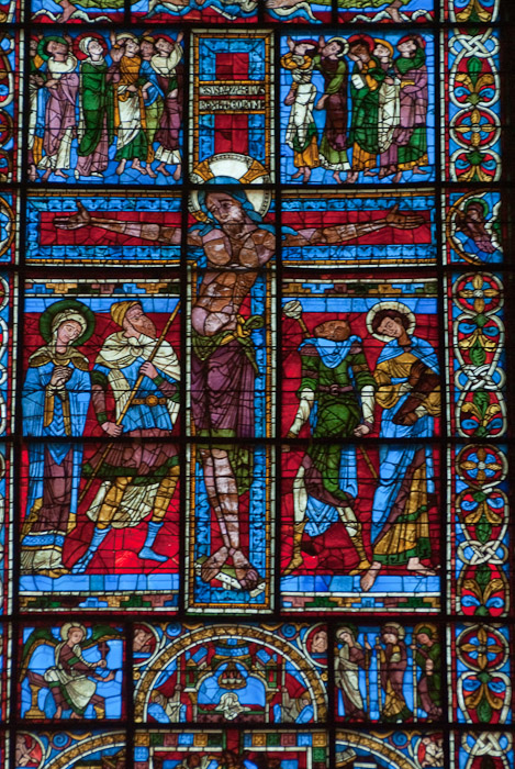 Verrière de la crucifixion : l'Ascension